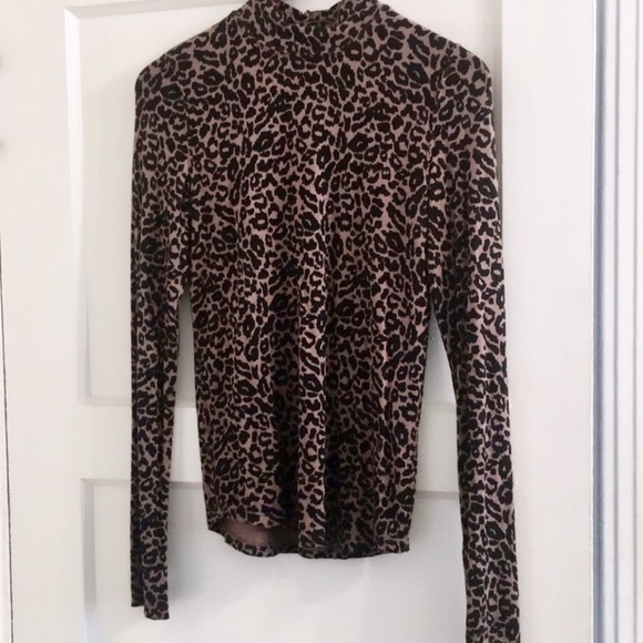 Free People Animal Print Long Sleeve Top - Picture 9 of 12